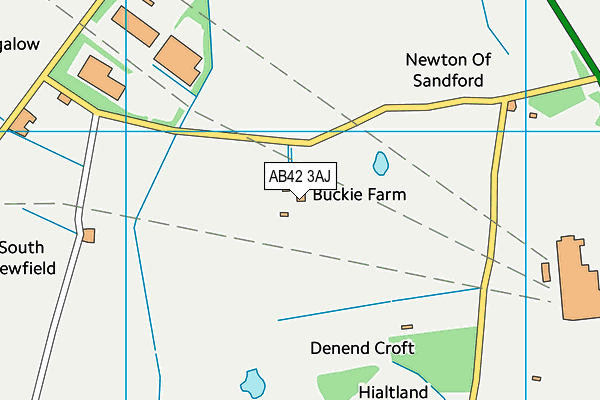 AB42 3AJ map - OS VectorMap District (Ordnance Survey)