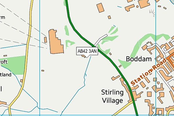 AB42 3AN map - OS VectorMap District (Ordnance Survey)