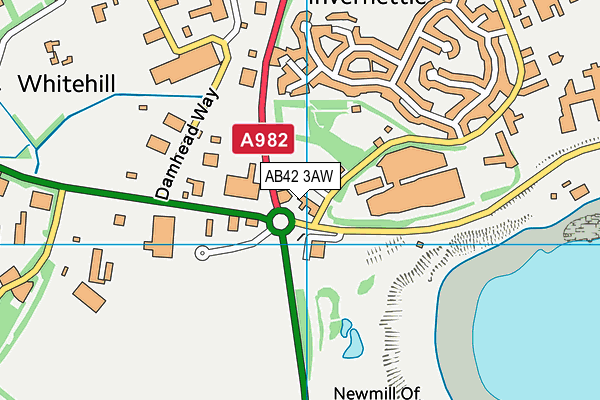 AB42 3AW map - OS VectorMap District (Ordnance Survey)