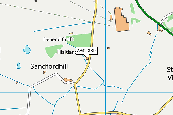 AB42 3BD map - OS VectorMap District (Ordnance Survey)