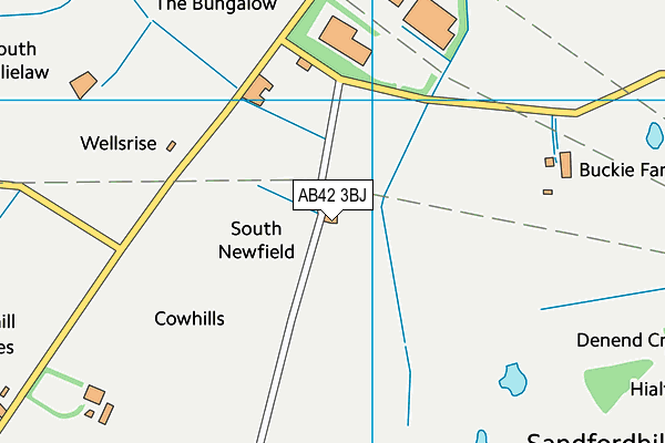 AB42 3BJ map - OS VectorMap District (Ordnance Survey)