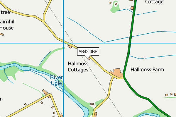 AB42 3BP map - OS VectorMap District (Ordnance Survey)