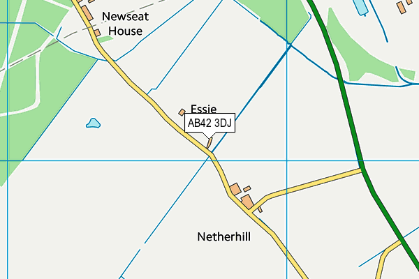 AB42 3DJ map - OS VectorMap District (Ordnance Survey)