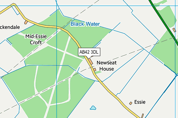 AB42 3DL map - OS VectorMap District (Ordnance Survey)