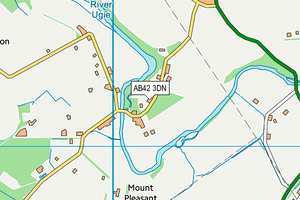 AB42 3DN map - OS VectorMap District (Ordnance Survey)