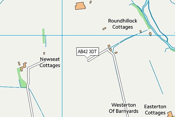 AB42 3DT map - OS VectorMap District (Ordnance Survey)