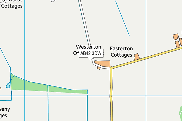AB42 3DW map - OS VectorMap District (Ordnance Survey)