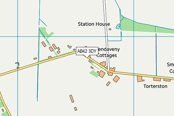 AB42 3DY map - OS VectorMap District (Ordnance Survey)