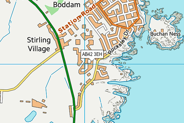 AB42 3EH map - OS VectorMap District (Ordnance Survey)