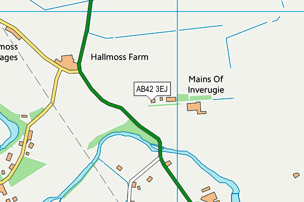 AB42 3EJ map - OS VectorMap District (Ordnance Survey)