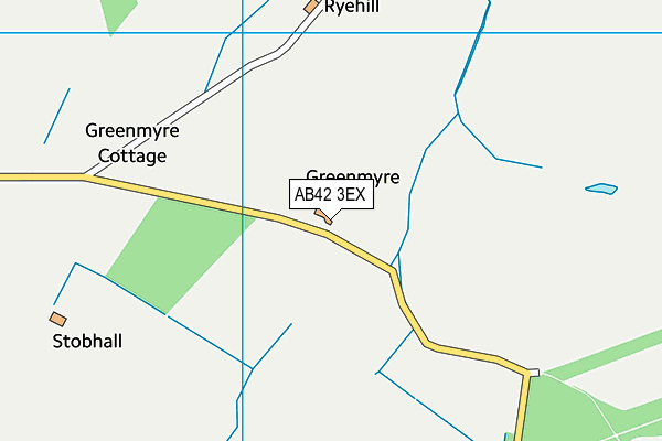 AB42 3EX map - OS VectorMap District (Ordnance Survey)