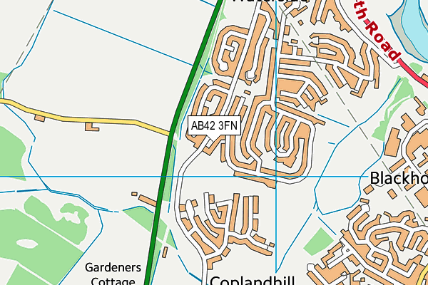 AB42 3FN map - OS VectorMap District (Ordnance Survey)