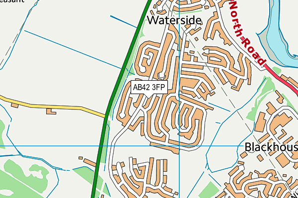 AB42 3FP map - OS VectorMap District (Ordnance Survey)