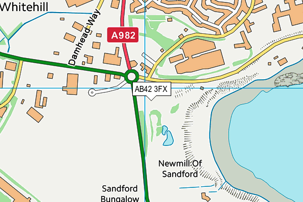 AB42 3FX map - OS VectorMap District (Ordnance Survey)