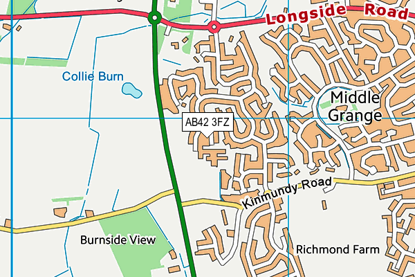 AB42 3FZ map - OS VectorMap District (Ordnance Survey)