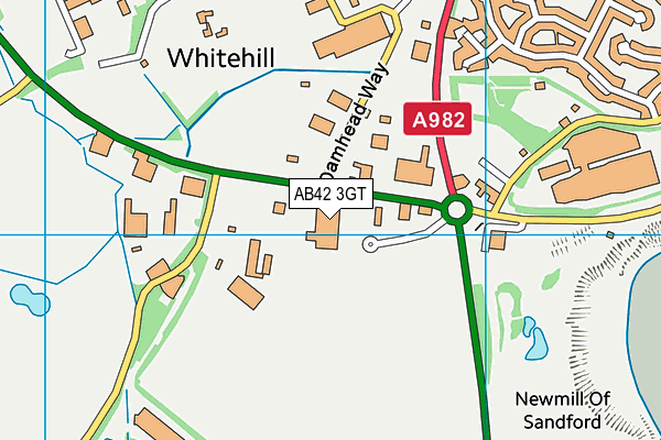 AB42 3GT map - OS VectorMap District (Ordnance Survey)