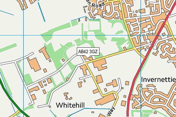 AB42 3GZ map - OS VectorMap District (Ordnance Survey)