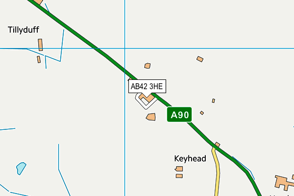 AB42 3HE map - OS VectorMap District (Ordnance Survey)