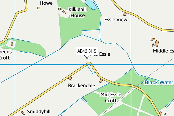 AB42 3HS map - OS VectorMap District (Ordnance Survey)