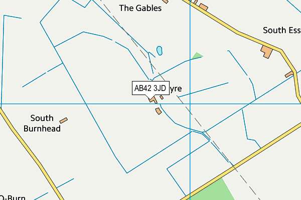AB42 3JD map - OS VectorMap District (Ordnance Survey)