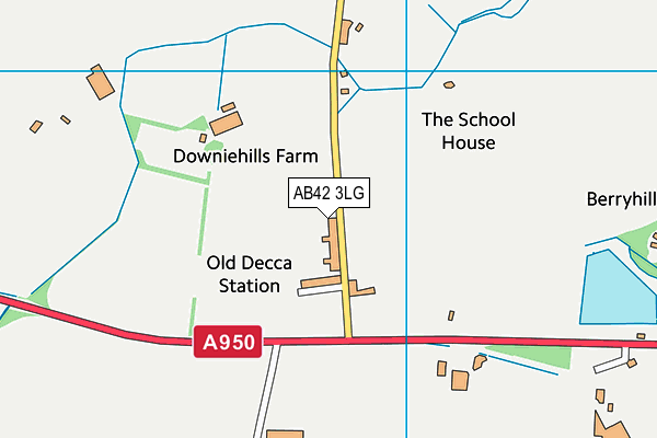 AB42 3LG map - OS VectorMap District (Ordnance Survey)