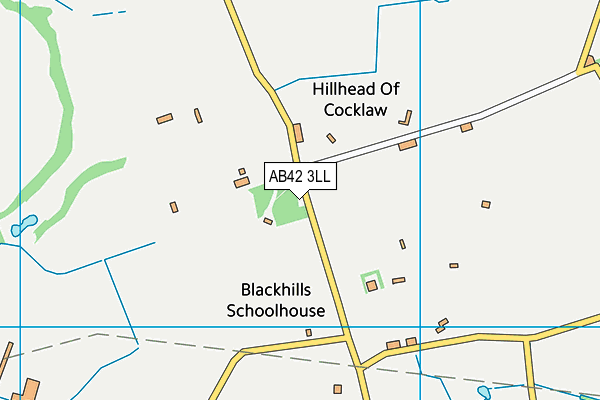 AB42 3LL map - OS VectorMap District (Ordnance Survey)