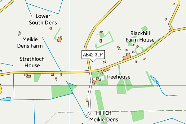 AB42 3LP map - OS VectorMap District (Ordnance Survey)