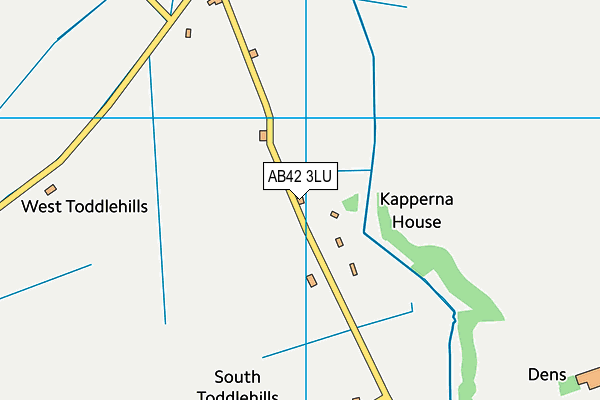 AB42 3LU map - OS VectorMap District (Ordnance Survey)