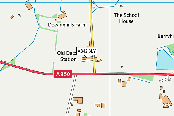 AB42 3LY map - OS VectorMap District (Ordnance Survey)