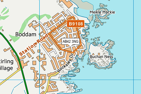 AB42 3NG map - OS VectorMap District (Ordnance Survey)