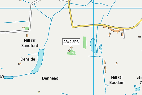 AB42 3PB map - OS VectorMap District (Ordnance Survey)