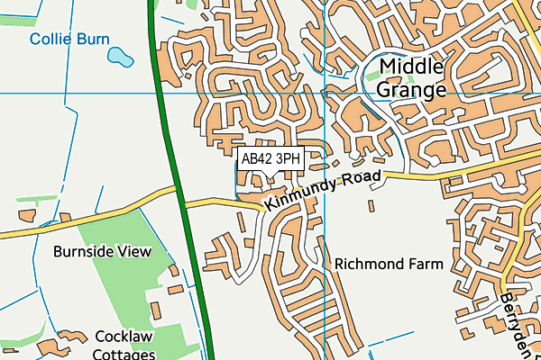 AB42 3PH map - OS VectorMap District (Ordnance Survey)