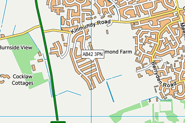 AB42 3PN map - OS VectorMap District (Ordnance Survey)