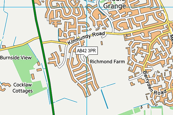 AB42 3PR map - OS VectorMap District (Ordnance Survey)
