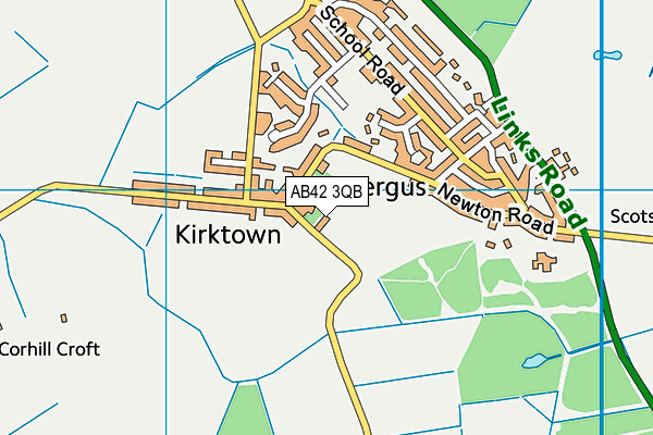 AB42 3QB map - OS VectorMap District (Ordnance Survey)