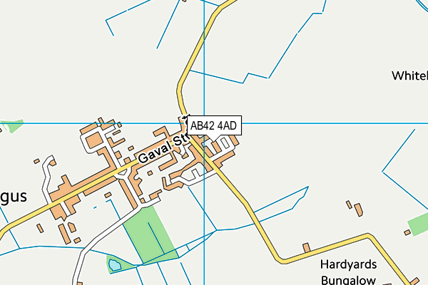 AB42 4AD map - OS VectorMap District (Ordnance Survey)