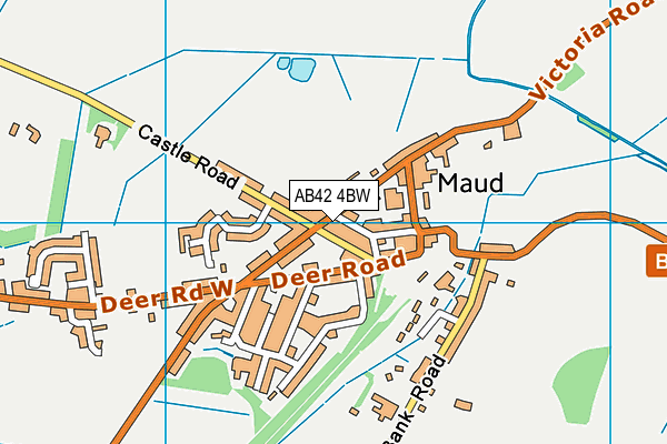 AB42 4BW map - OS VectorMap District (Ordnance Survey)