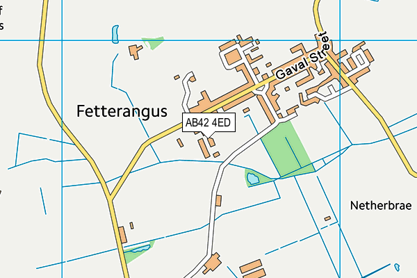 AB42 4ED map - OS VectorMap District (Ordnance Survey)