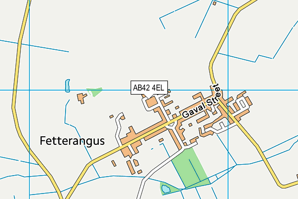 AB42 4EL map - OS VectorMap District (Ordnance Survey)