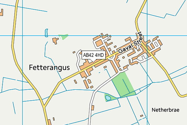 AB42 4HD map - OS VectorMap District (Ordnance Survey)