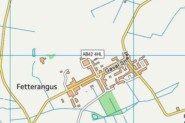AB42 4HL map - OS VectorMap District (Ordnance Survey)