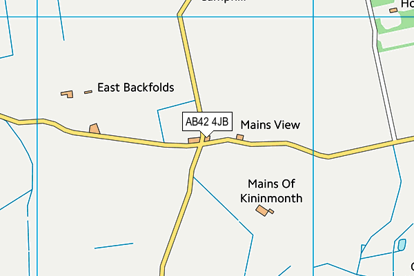 AB42 4JB map - OS VectorMap District (Ordnance Survey)