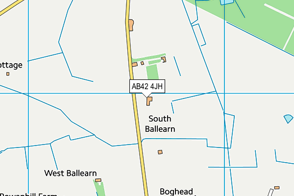 AB42 4JH map - OS VectorMap District (Ordnance Survey)