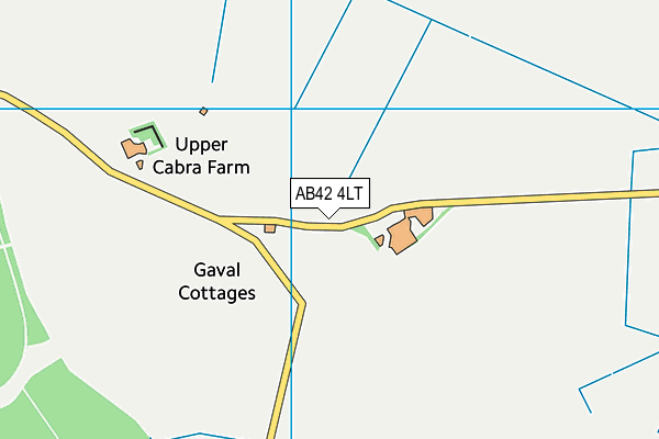 AB42 4LT map - OS VectorMap District (Ordnance Survey)