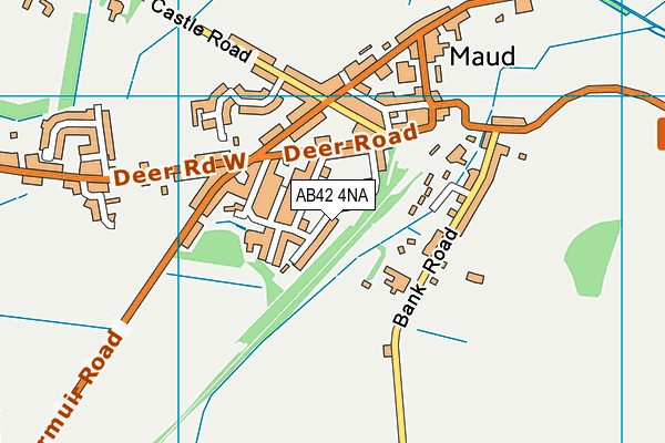AB42 4NA map - OS VectorMap District (Ordnance Survey)