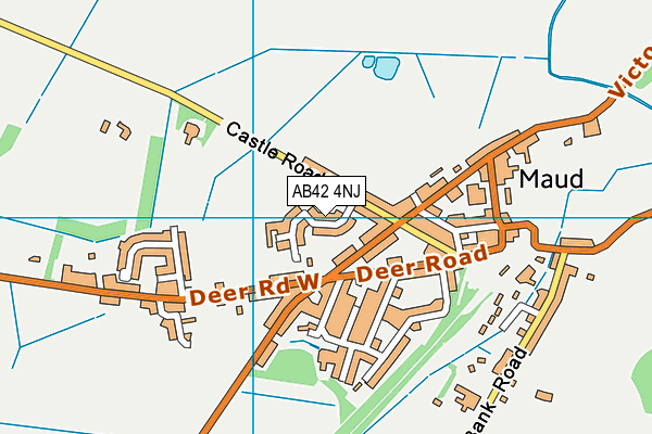 AB42 4NJ map - OS VectorMap District (Ordnance Survey)