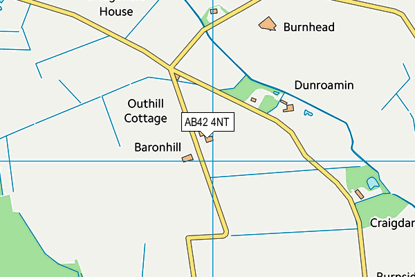 AB42 4NT map - OS VectorMap District (Ordnance Survey)