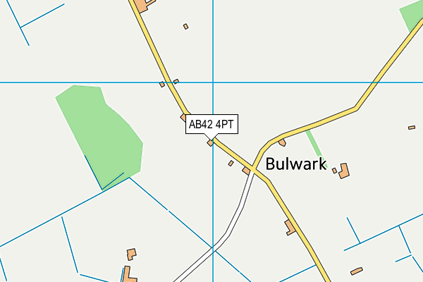 AB42 4PT map - OS VectorMap District (Ordnance Survey)