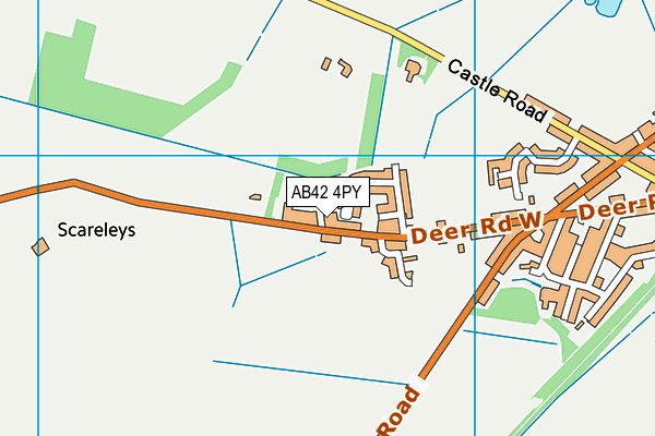 AB42 4PY map - OS VectorMap District (Ordnance Survey)