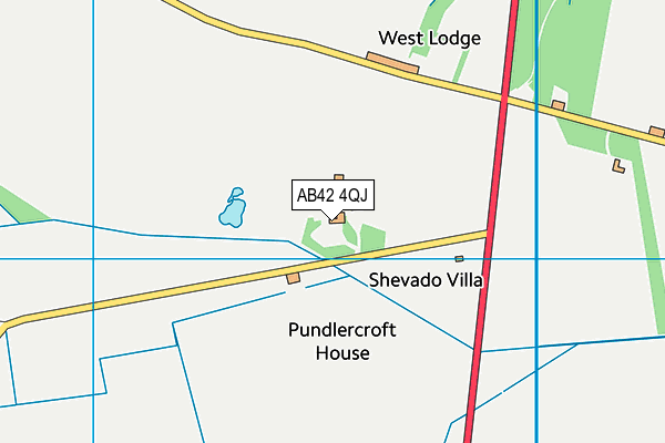 AB42 4QJ map - OS VectorMap District (Ordnance Survey)